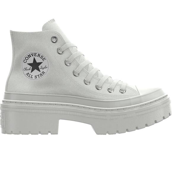 Converse Shoes - Converse Chuck Taylor All Star Leather Lugged Heel Off White Platform Sneakers